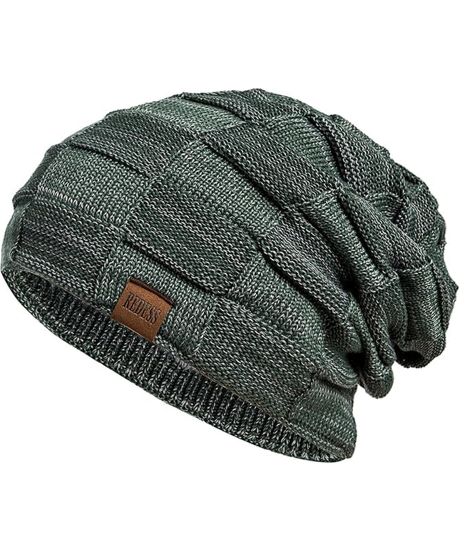REDESS Beanie Hat for Men and Women Winter Warm Hats Knit Slouchy Thick Skull Cap