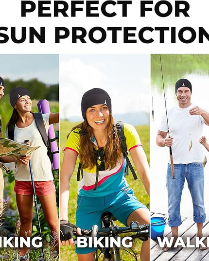 Helmet Liner Sweat Wicking Skull Cap Beanie. Ultimate Performance Moisture Wicking. Fits Under Helmets