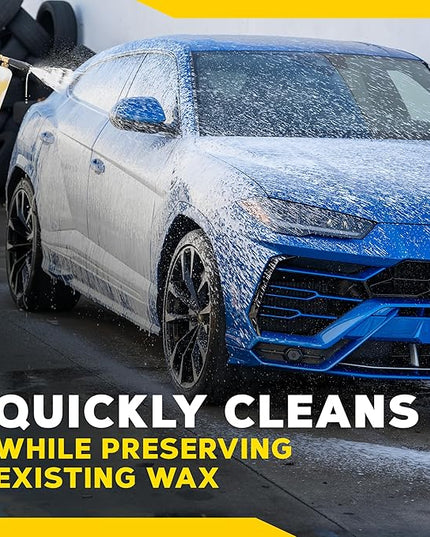 Meguiar's Gold Class Car Wash, Rich Foaming Car Soap for Bucket Wash or Foam Cannon Use, Safe on All Paints, Adds Glossy Shine, Gifts for Car Lovers or Car Guy Gifts for Men, 64 Oz