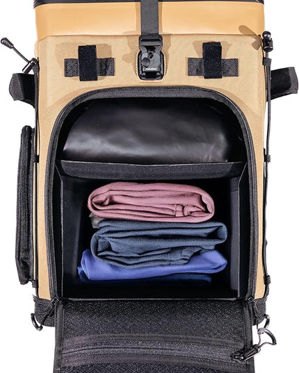Convertible Cooler Backpack with Dry Storage by JustinCASE | Waterproof Travel Cooler Bag for Drinks, Clothes & Trips