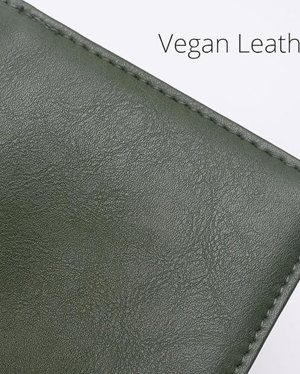 Alldaily Small RFID Wallet for Women Slim Compact Bifold Pocket Ladies Travel Mini Purse (Green)