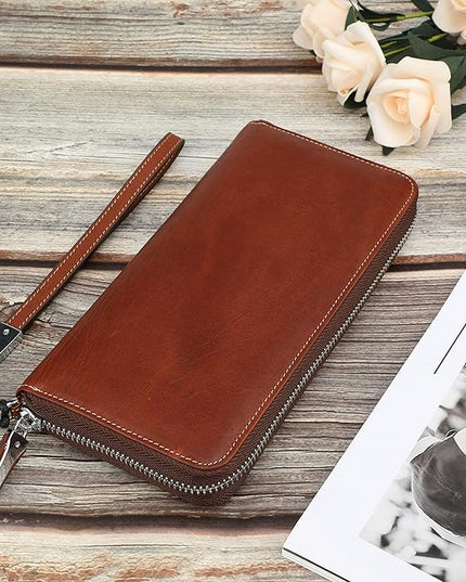 Lavemi Small Compact Women Wallet RFID Blocking Genuine Leather Bifold Purse with ID Windows