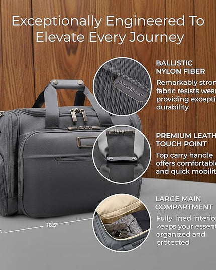 Briggs & Riley Travel Duffel Bag - Weekender & Overnight Luggage for Women & Men, Softside Bag