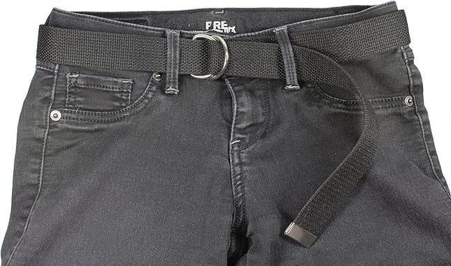 Gelante Canvas Web D Ring Belt Silver Buckle Military Style for men & women 1 or 3 pcs
