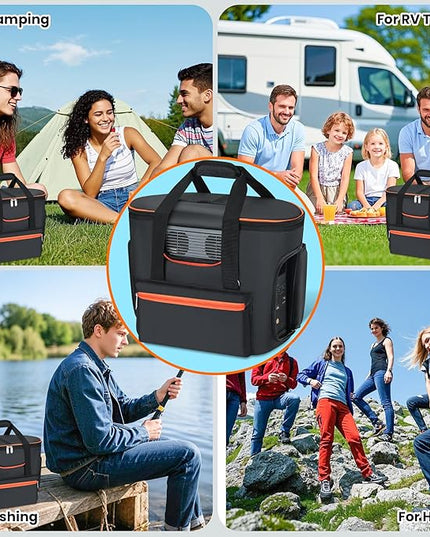 Carrying Bag Compatible with ECOFLOW DELTA 2, Power Station Carrying Bag Compatible with Delta 2, Portable Power Station Carrier Compatible with Eco Flow Delta 2 with Shoulder Strap & Handle