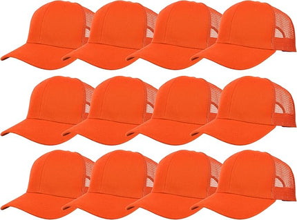 Gelante Mesh Trucker Hat Baseball Cap Structured Front Panel Wholesale LOT 12 Pack