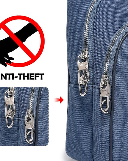 Anti Theft Crossbody Bags for Women Leather Sling Bag Cross Body Travel Purse Chest Bags Fanny Pack Gift Teen Girl