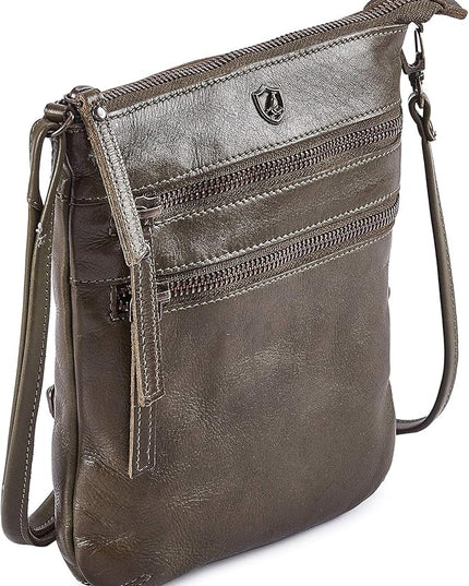 Crossbody Sling Bag for Women Small Real Leather Purse Vintage Travel Crossover Shoulder Bag Handmade