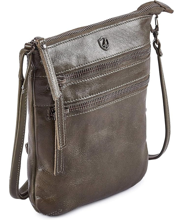 Crossbody Sling Bag for Women Small Real Leather Purse Vintage Travel Crossover Shoulder Bag Handmade