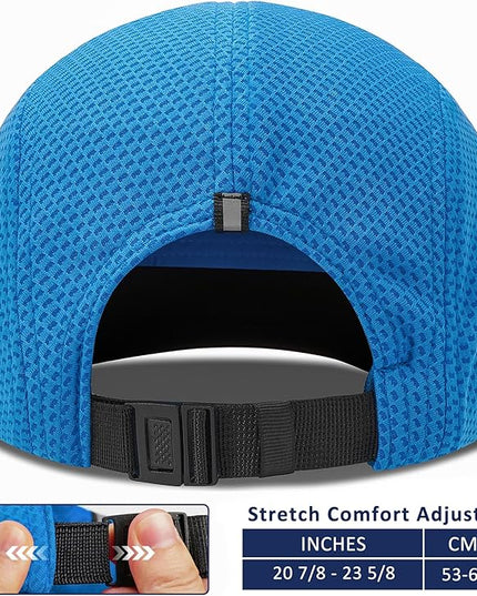 GADIEMKENSD Women's Race Day Running Cap Performance Mesh Hat - Excellent Ventilation, Lightweight, Reflective Safety