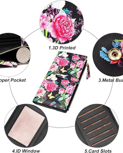 KUKOO Small Crossbody Bag Cell Phone Purse Wallet with Credit Card Slots for Women