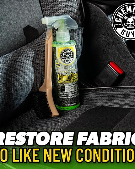 Chemical Guys Foaming Citrus Fabric Clean Carpet & Upholstery Cleaner - Car Carpet Cleaner Spray for Seats and Floor Mats, Removes Stains &Odors, Safe for Cars, Home and Office, 16 oz Citrus Scent