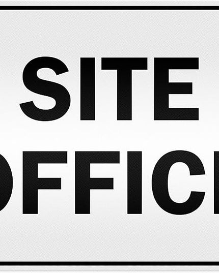 Site Office Sing Sign, 24x30 Inches, 3M EGP Reflective .080 Aluminum, Fade Resistant, Made in USA by My Sign Center