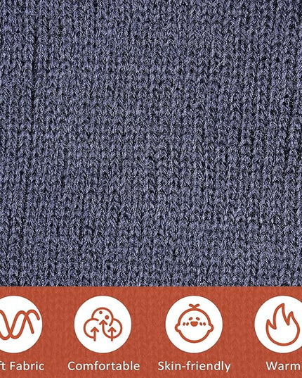 SATINIOR 50 Pack Winter Hats Bulk Beanies Unisex Knit Skull Caps Warm Stocking Hat for Adults Homeless
