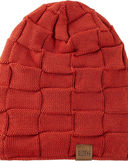 REDESS Beanie Hat for Men and Women Winter Warm Hats Knit Slouchy Thick Skull Cap