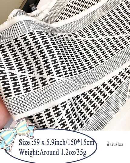Purse Scarf For Handbags Head Scarves For Women's Hair Bags Scarfs Long Skinny Scarves Fashion Silky