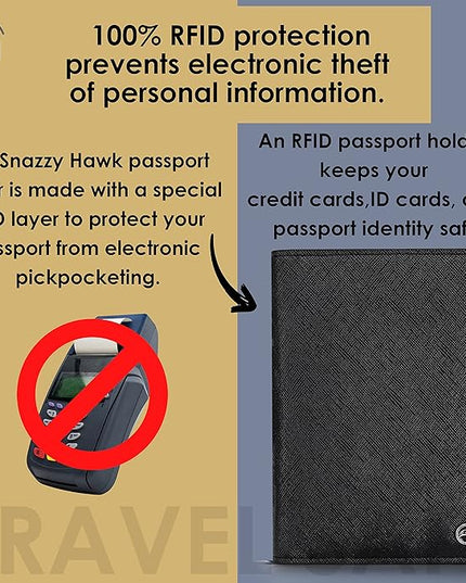 2 Passport Holder - Travel Essentials, RFID Blocking Wallet Credit Card Organiser, Plain Accessories Slim Cover For Men & Women | Travel Essentials, RFID Blocking, Wallet, Accessories, Slim Cover