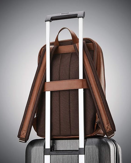 Samsonite Classic Leather Slim Backpack