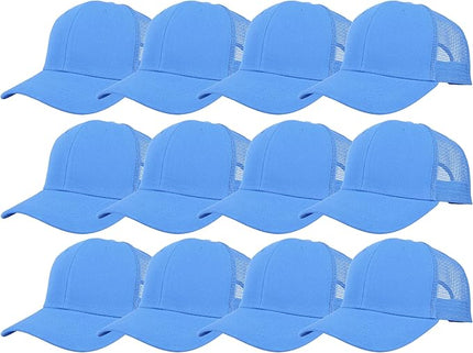 Gelante Mesh Trucker Hat Baseball Cap Structured Front Panel Wholesale LOT 12 Pack