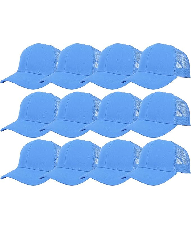 Gelante Mesh Trucker Hat Baseball Cap Structured Front Panel Wholesale LOT 12 Pack