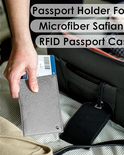 2 Passport Holder - Travel Essentials, RFID Blocking Wallet Credit Card Organiser, Plain Accessories Slim Cover For Men & Women | Travel Essentials, RFID Blocking, Wallet, Accessories, Slim Cover