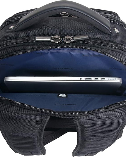 Kenneth Cole Reaction ProTec Travel Business Backpack 17" Laptop Computer TSA Checkpoint-Friendly Bookbag With USB Port, Black