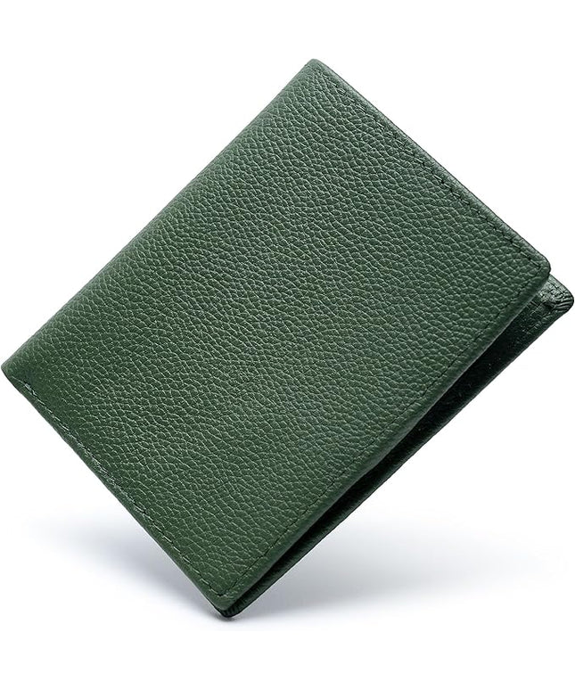 Bveyzi Ultra Slim Small RFID Wallet for Women, Leather Tiny Thin Bifold Pocket Ladies Wallet