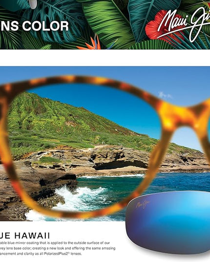 Maui Jim Polarized Men's and Women's Hookipa Rectangular Sunglasses