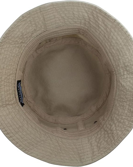 Gelante Solid Color 100% Cotton Bucket Hat for Women and Men Packable Travel Summer Beach Hat