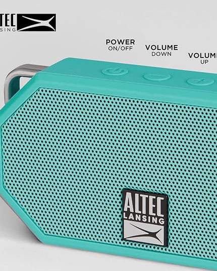Altec Lansing Mini H2O - Waterproof Bluetooth Speaker, IP67 Certified & Floats in Water, Compact & Portable Speaker for Hiking, Camping, Pool, and Beach