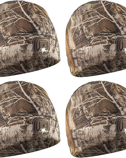 POWERCAP LED Hat Light 150 Lumens Rechargeable Fleece Beanie with Bright Built-in Headlamp Waterproof LED Warm One Size Cap