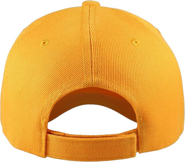 Gelante Adult Plain Baseball Cap Hat Classic Adjustable Size for All Seasons