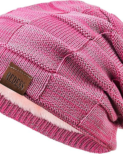 REDESS Beanie Hat for Men and Women Winter Warm Hats Knit Slouchy Thick Skull Cap
