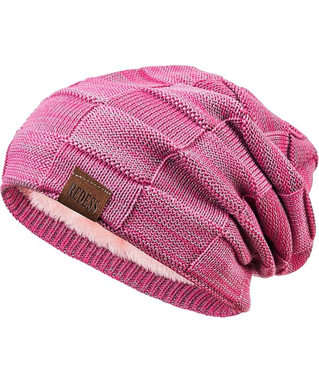 REDESS Beanie Hat for Men and Women Winter Warm Hats Knit Slouchy Thick Skull Cap