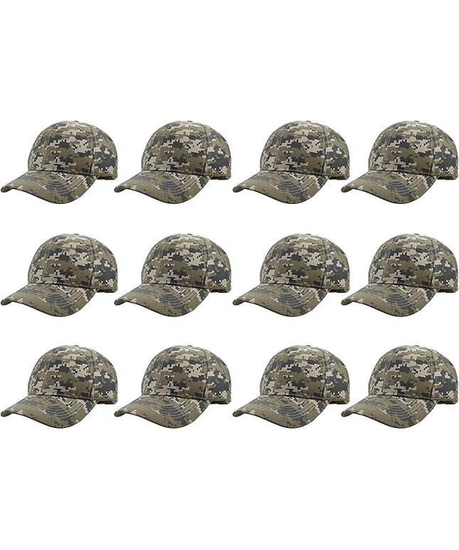 Gelante Plain Blank Baseball Caps Adjustable Back Strap Wholesale LOT 12 PC'S