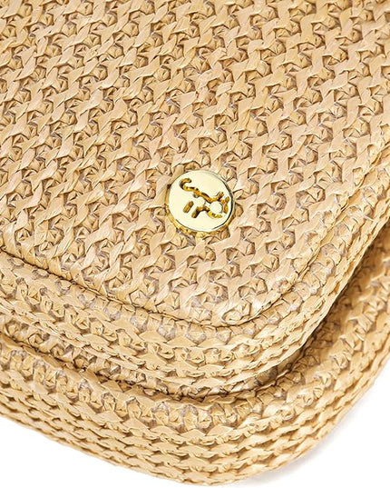 Haytijoe Straw Crossbody Bags for Women Small Summer Purse Woven RFID Cross Body Phone Wallet for Beach Hawaiian Travel Gifts