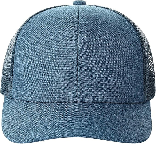 TSSGBL 2 Pack Snapback Trucker Baseball Hats Mesh Back Adjustable Blank Ball Caps for Men Women
