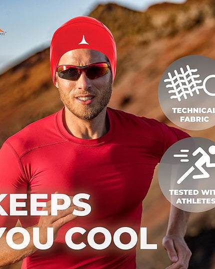 Helmet Liner Sweat Wicking Skull Cap Beanie. Ultimate Performance Moisture Wicking. Fits Under Helmets