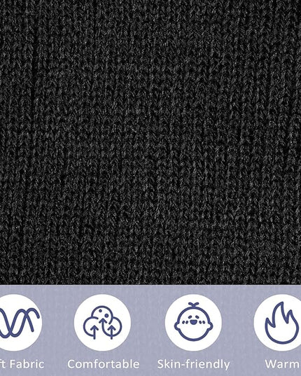 SATINIOR 50 Pack Winter Hats Bulk Beanies Unisex Knit Skull Caps Warm Stocking Hat for Adults Homeless