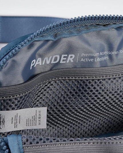 Pander Two Way Zipper Fanny Pack Nylon Everywhere Belt Bag for Women, Water Repellent Waist Packs, Crossbody Bags with Adjustable Strap (Indigo Blue).