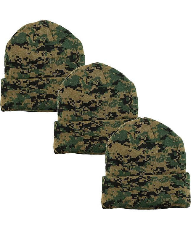 Gelante Unisex Beanie Cap Knitted Warm Solid Color
