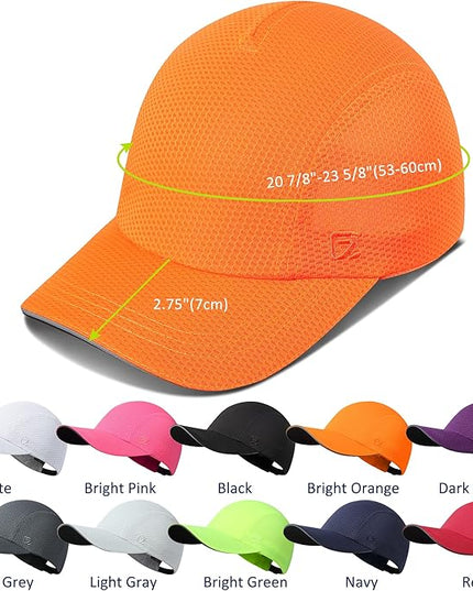 GADIEMKENSD Women's Race Day Running Cap Performance Mesh Hat - Excellent Ventilation, Lightweight, Reflective Safety
