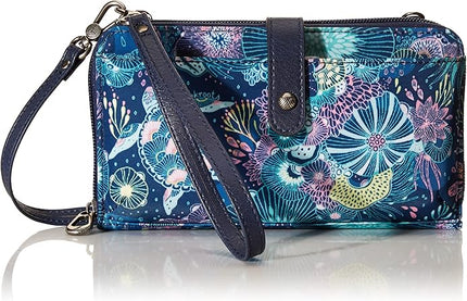 Sakroots Artist Circle Smartphone Crossbody in Coated Canvas, Detachable Wristlet Strap
