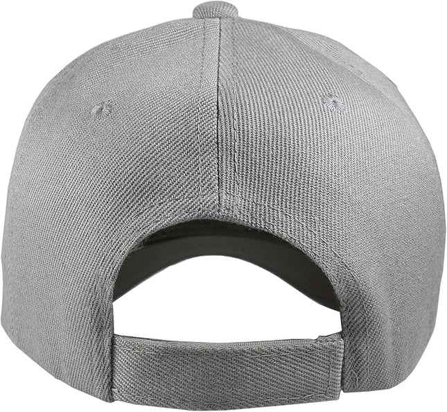 Gelante Adult Plain Baseball Cap Hat Classic Adjustable Size for All Seasons