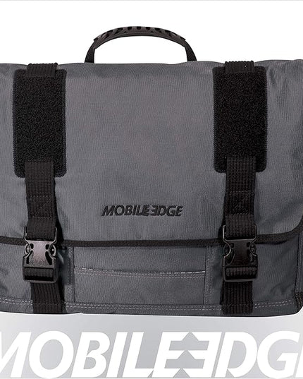 Mobile Edge Laptop Messenger Bag for Men and Women, Fits Up To 17.3 Inch Laptops, Graphite, MEGME