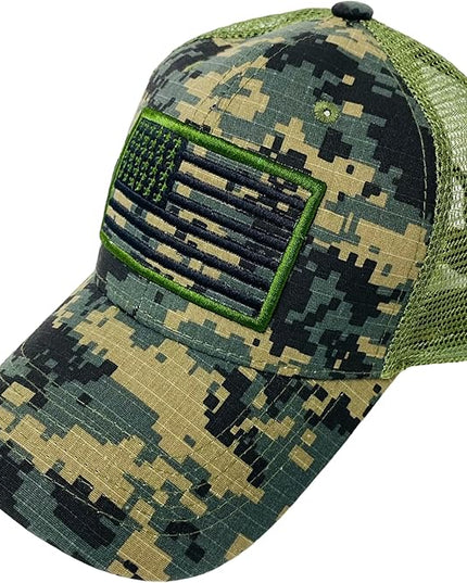 Roytrense Embroidered American Flag Unisex Baseball Cap (100% Cotton)