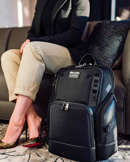 Laptop Business Backpack for Men & Women, Work Backpack Fits15.6 Inch, Premium Quality Travel Bag with USB Charging Port, Water-Resistant, Durable Nylon, Computer Bookbag with Multiple Pockets