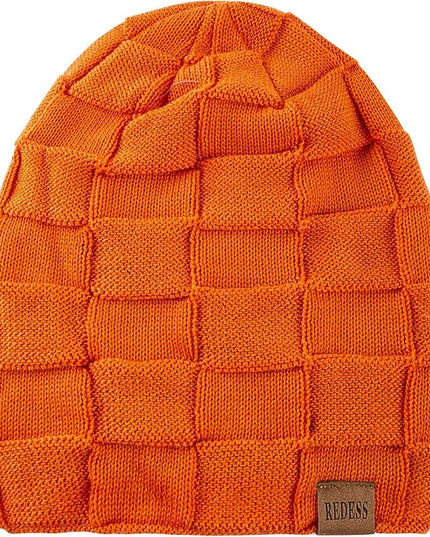 REDESS Beanie Hat for Men and Women Winter Warm Hats Knit Slouchy Thick Skull Cap