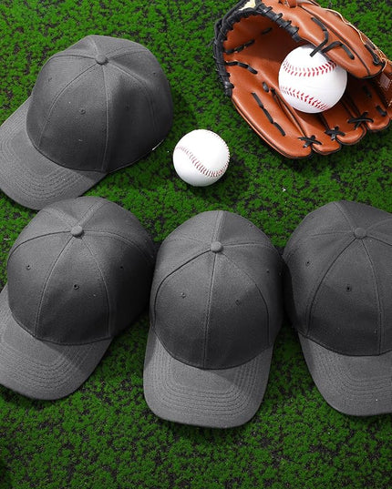 Handepo 24 Pcs Blank Baseball Cap Adjustable Back Strap Plain Blank Camouflage Hat Unisex Baseball Cap for Trucker Men Women