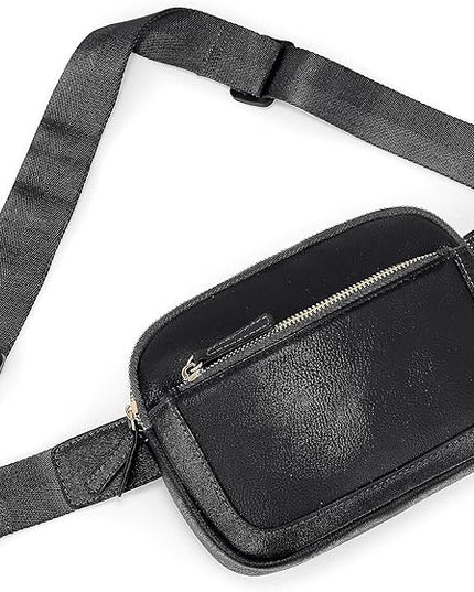 UTO Fanny Pack for Women Crossbody Trendy Fashion Belt Purse Chest Waist Hip Bumbag for Outdoor Shopping Travel Hiking